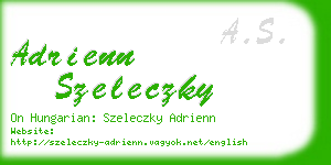 adrienn szeleczky business card